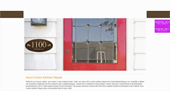 Desktop Screenshot of customaddressplaques.com