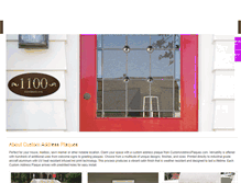 Tablet Screenshot of customaddressplaques.com